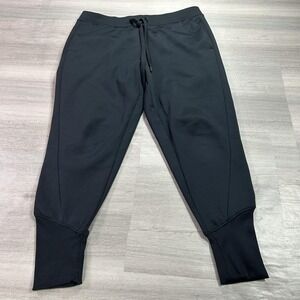 Under Armour ColdGear Sweatpants Women Large Black Fleece Jogger Thermal 1317895